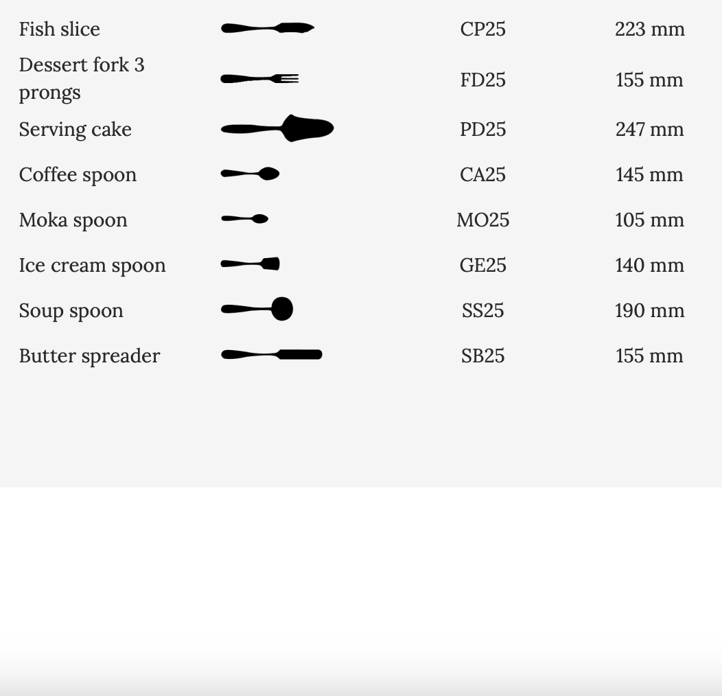 Tacâmuri Salvinelli, Model 250, 18-10 inox, 5,0 mm - Image 3