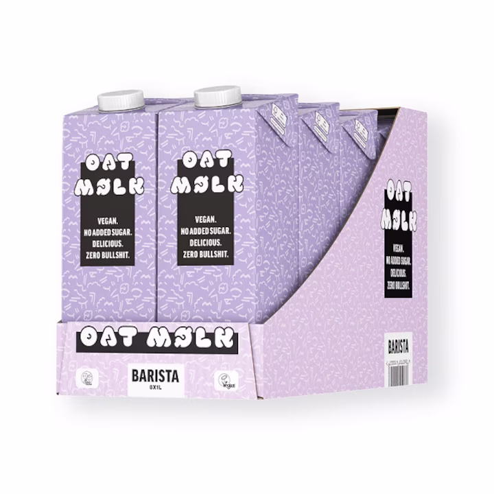 Bautura din ovaz Moelk Barista, 8 bucati, 8 l